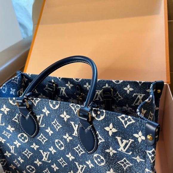 Sold ❌ New▪️Louis Vuitton Denim Onthego MM - Picture 7 of 15